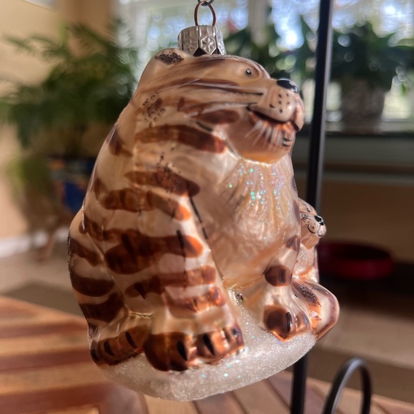 Cat Glass Christmas Ornament - Picture 4 of 6